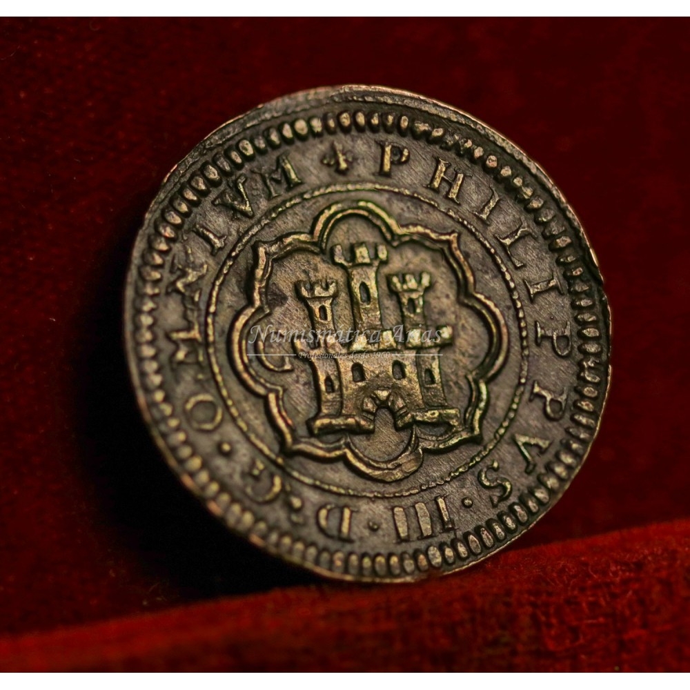 Felipe III. 1599. 4 maravedís. Segovia. Ensayador: C. EBC+