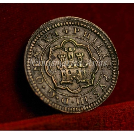 Felipe III. 1599. 4 maravedís. Segovia. Ensayador: C. EBC+