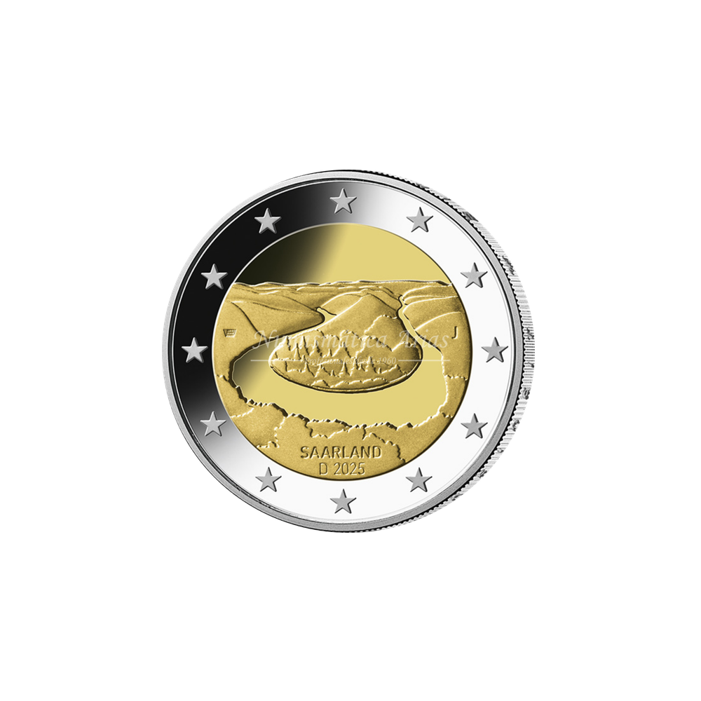 2€ 2025 Alemania - Meandro del Sarre (ceca suelta aleatoria)