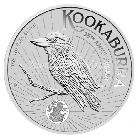 1 oz. AUSTRALIA 2025 - Kookaburra Ag. 999. 35º aniversario