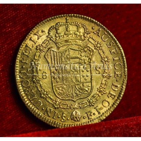 Fernando VII. 8 escudos. 1816. Santiago. Ensayador: FJ. EBC+