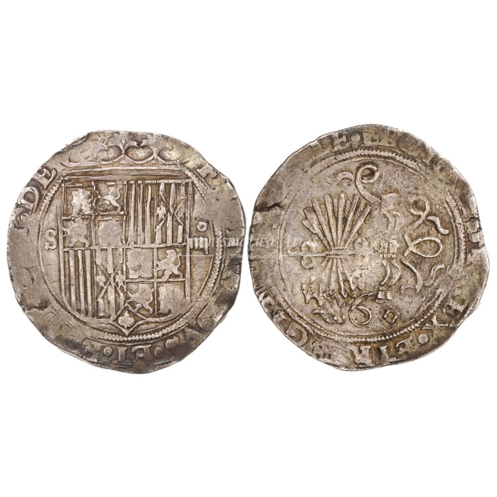 RRCC. 4 reales. Sevilla. P invertida. MBC