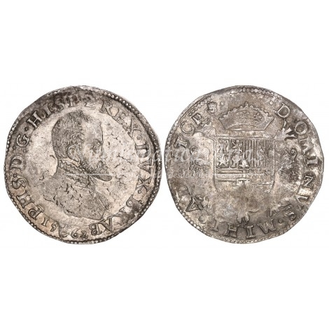 Felipe II. Ecu. Amberes. 1562. EBC