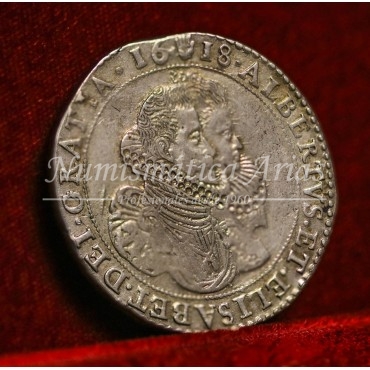 Alberto e Isabel. Ducatón. Amberes. 1618. EBC-