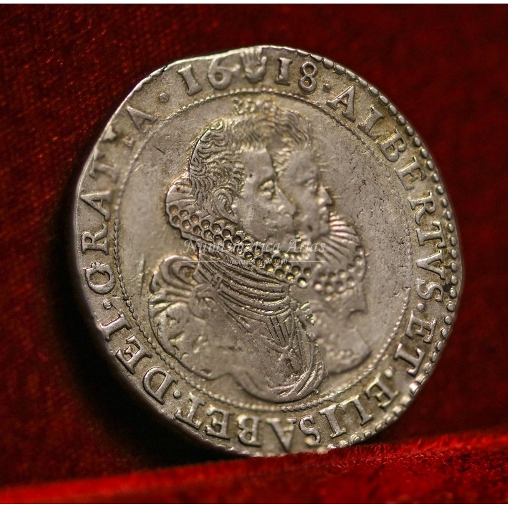 Alberto e Isabel. Ducatón. Amberes. 1618. EBC-