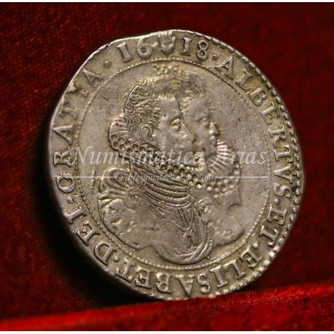 Alberto e Isabel. Ducatón. Amberes. 1618. EBC-