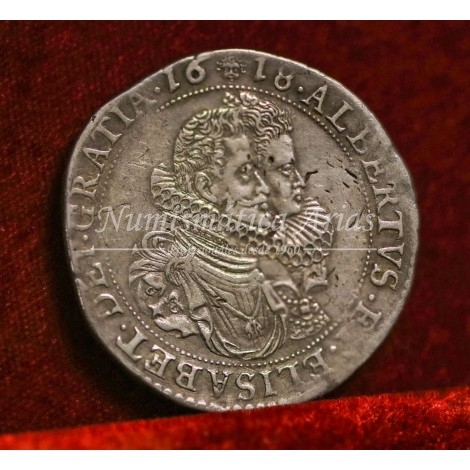 Alberto e Isabel. Ducatón. Bruselas. 1618. EBC
