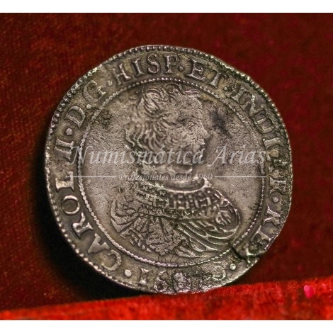 Carlos II. Ducatón. Amberes. 1670. MBC-