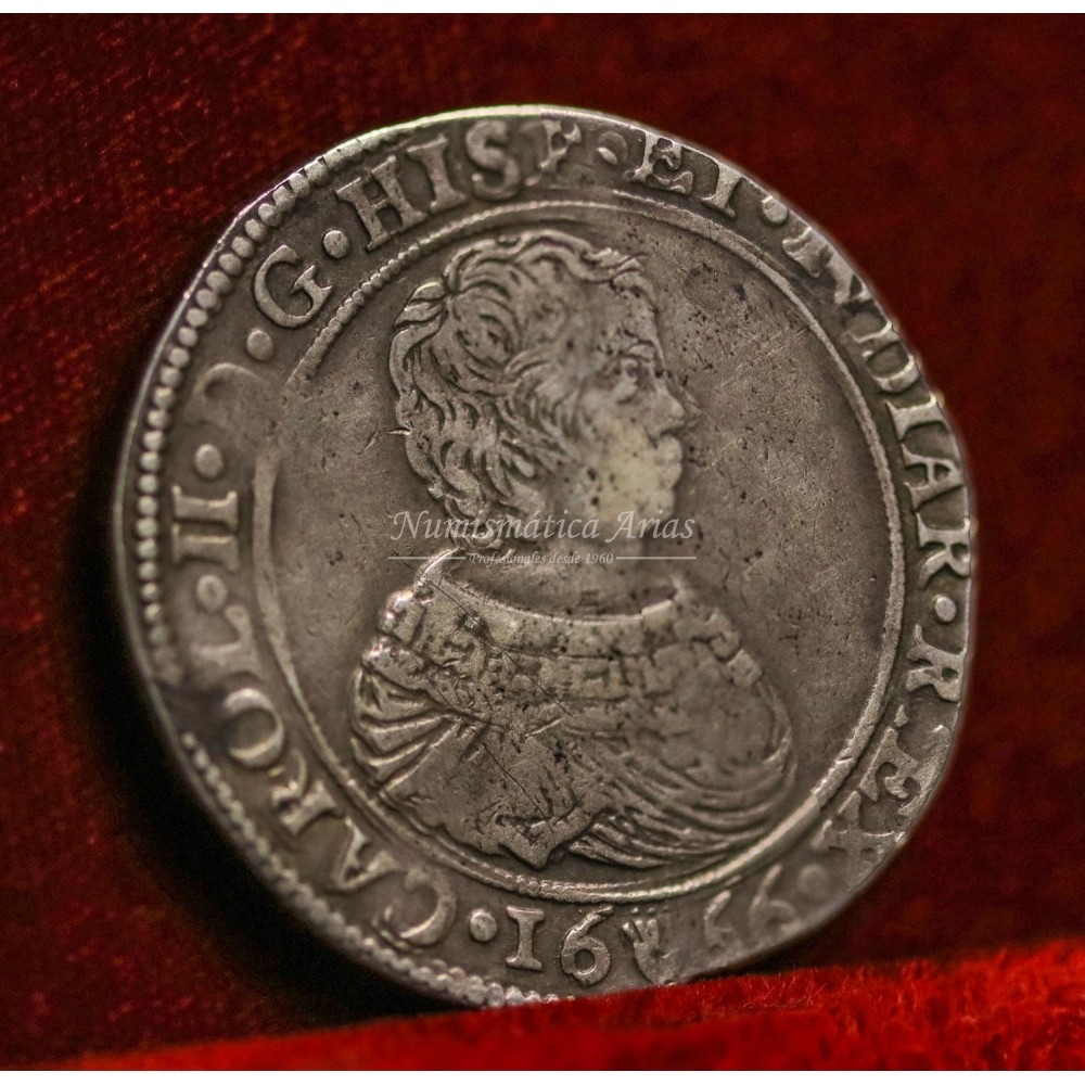 Carlos II. Ducatón. Amberes. 1666. MBC