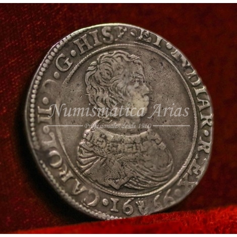 Carlos II. Ducatón. Amberes. 1666. MBC