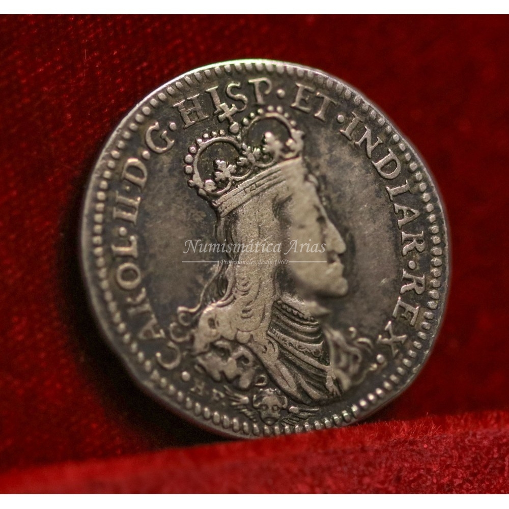 Carlos II. Jetón. Gante. 1689. MBC+