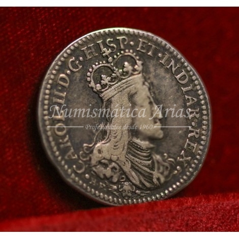 Carlos II. Jetón. Gante. 1689. MBC+