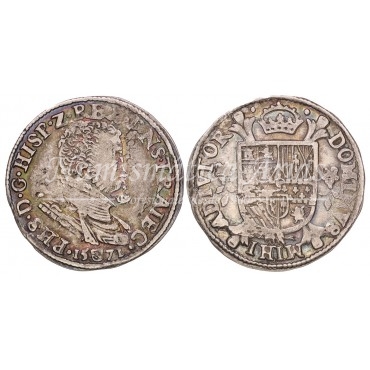 Felipe II. 1/5 Phillipsdaalder. Utrecht. 1571. EBC-