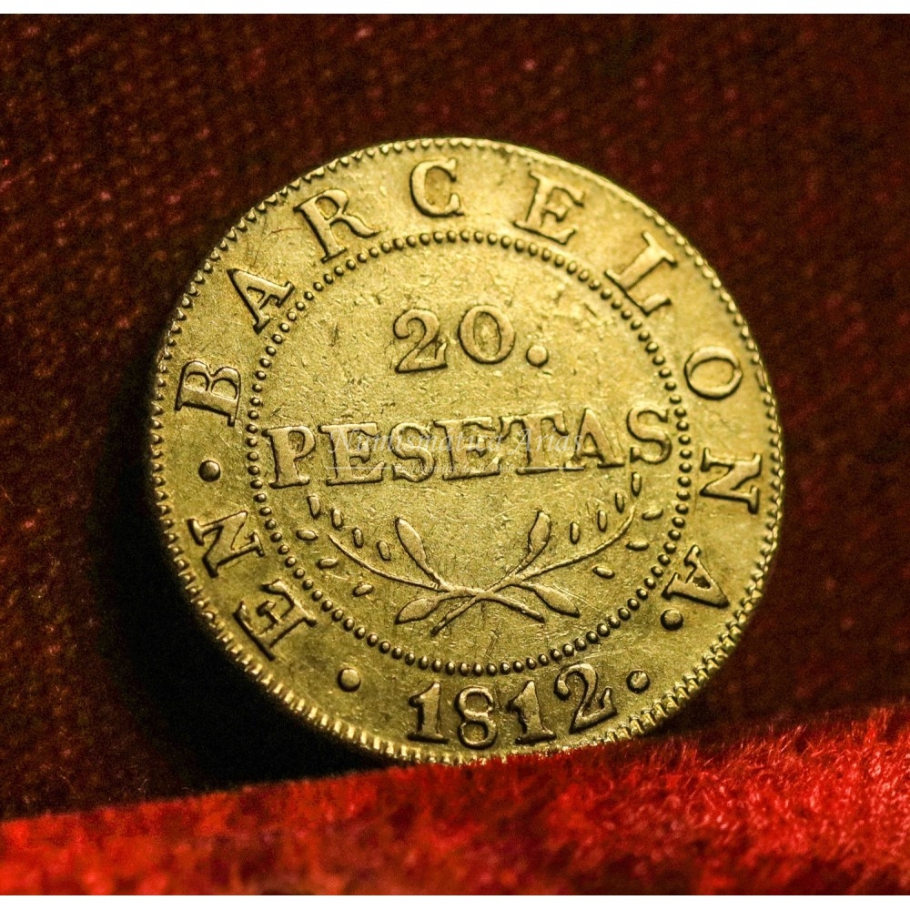 José Napoleón. 20 pesetas. 1812. Barcelona. EBC