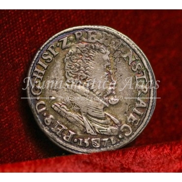 Felipe II. 1/5 Phillipsdaalder. Utrecht. 1571. EBC-