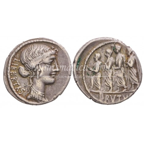 Brutus/Bruto. Denario (54 a.C.). EBC-