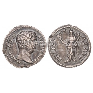 Adriano. Denario (133-135 d.C.) RIC. 2039. EBC