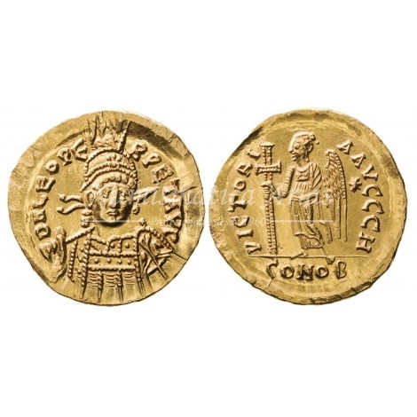 León I (457-468 d.C.) Sólido. Constantinopla. RIC 605. SC