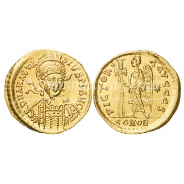 Anastasio I (491-518 d.C.). Sólido. Constantinopla. S. 3. SC-