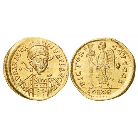 Anastasio I (491-518 d.C.). Sólido. Constantinopla. S. 3. SC-