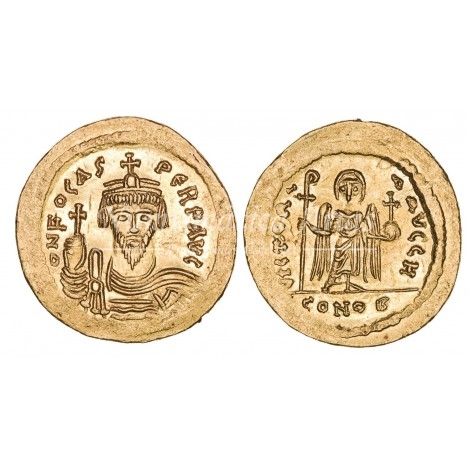 Focas (602-610 d.C.). Sólido. Constantinopla (8ª oficina). S. 618. SC