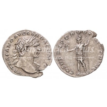 Trajano. Denario (117 d.C.) RIC. 115 var. EBC+.