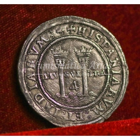 Juana y Carlos. 4 Reales. México. L. MBC+