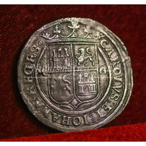 Juana y Carlos. 4 Reales. México. L. MBC+