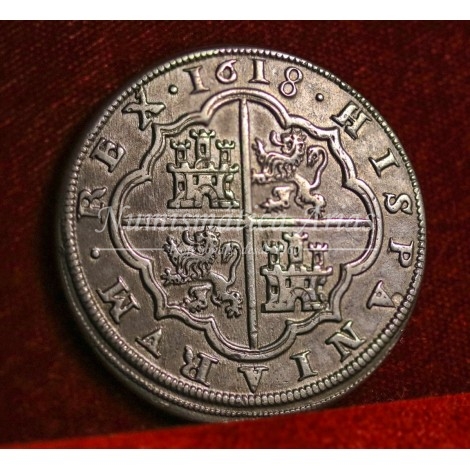 Felipe III. 1618. 8 reales. Segovia. Ensayador: A. EBC-