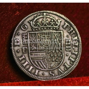 Felipe IV. 4 reales. 1628. Segovia. Ensayador: P. EBC+
