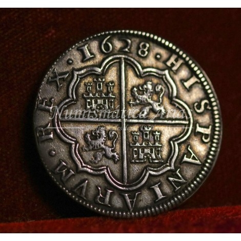 Felipe IV. 4 reales. 1628. Segovia. Ensayador: P. EBC+