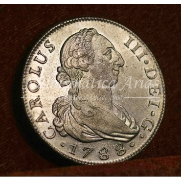 Carlos III. 8 reales. 1788. Madrid. Ensayador: M. EBC