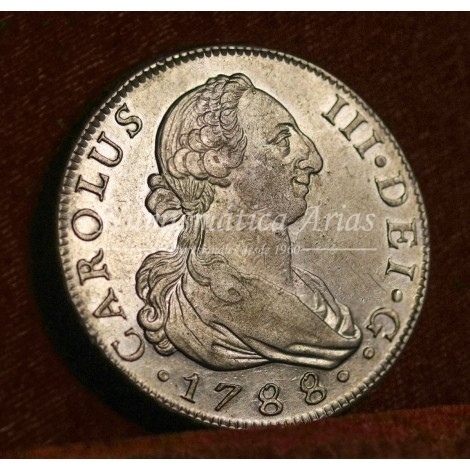 Carlos III. 8 reales. 1788. Madrid. Ensayador: M. EBC