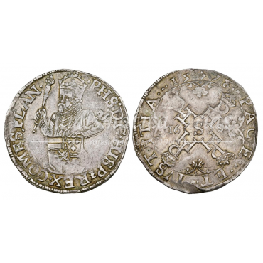Felipe II. 1/2 Escudo de los estados. Brujas. 1578. MBC+