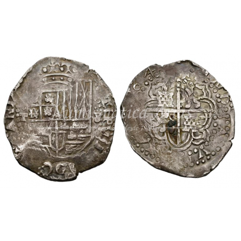 Felipe IV. 8 reales. 164(). Potosí. Ensayador: T. MBC+