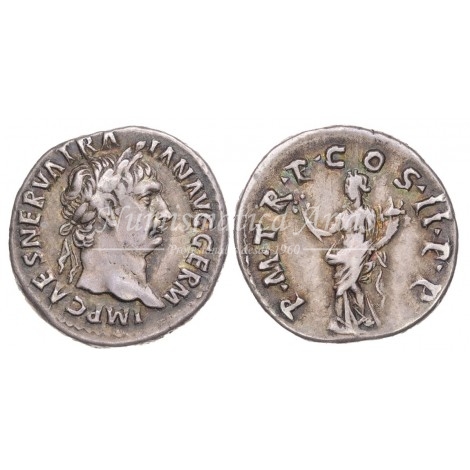 Trajano. Denario (99 d.C.) RIC 6. EBC-.