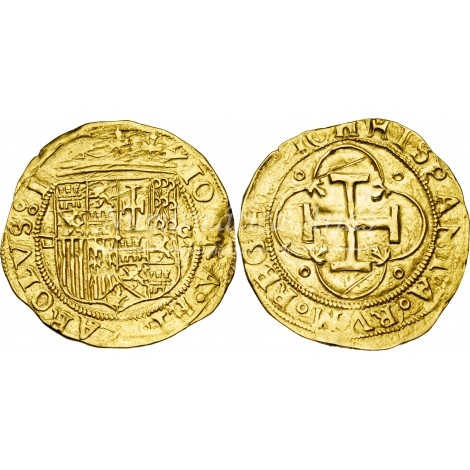 Juana y Carlos. Escudo. Sevilla. S/F. D cuadrada. EBC