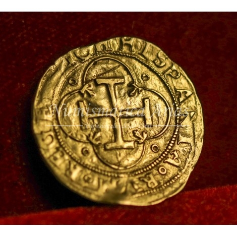 Juana y Carlos. Escudo. Sevilla. S/F. D cuadrada. EBC