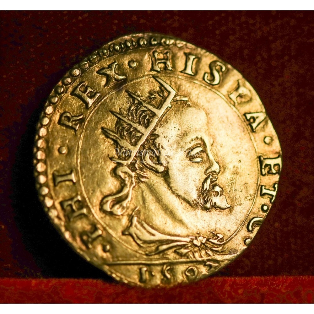Felipe II. Doppia. Milán. 1593. MBC+