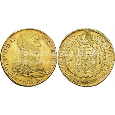 Fernando VII. 8 escudos. 1809. Lima. Ensayador: JP. EBC