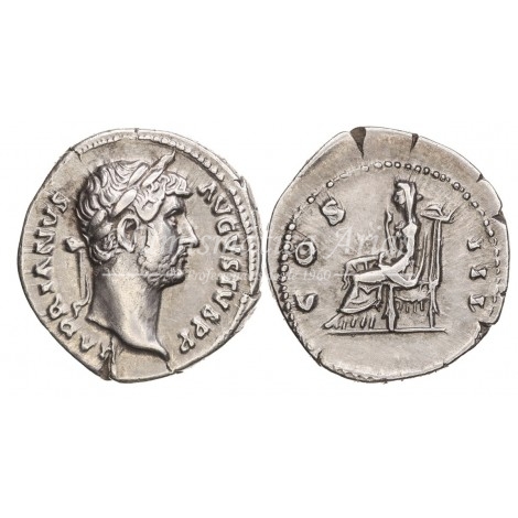 Adriano. Denario (125-128 d.C.) RIC 183. MBC.