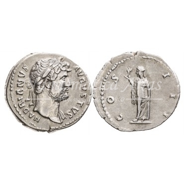 Adriano. Denario (124-125 d.C.) RIC 716. MBC+.