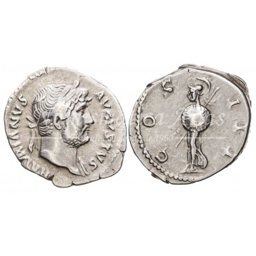 Adriano. Denario (126 d.C.) RIC 787. MBC+.