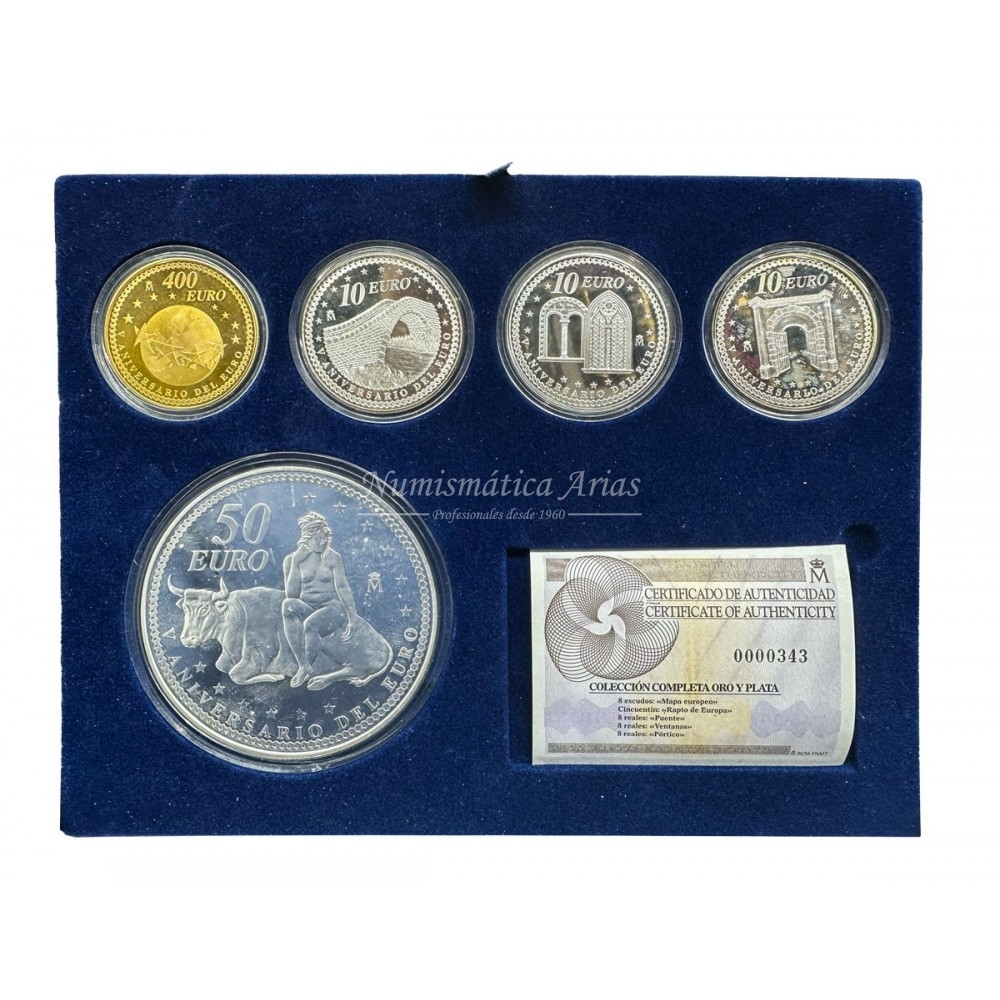 SERIE V ANIVERSARIO EURO (2007) FNMT