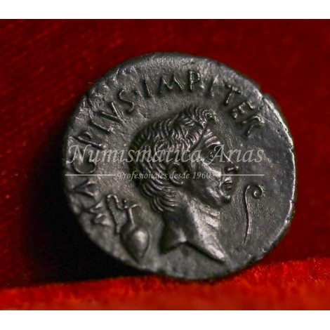 Roma imperatorial. Sexto Pompeyo. Denario (42-40 a.C.). Crawford 511/3B. EBC+.
