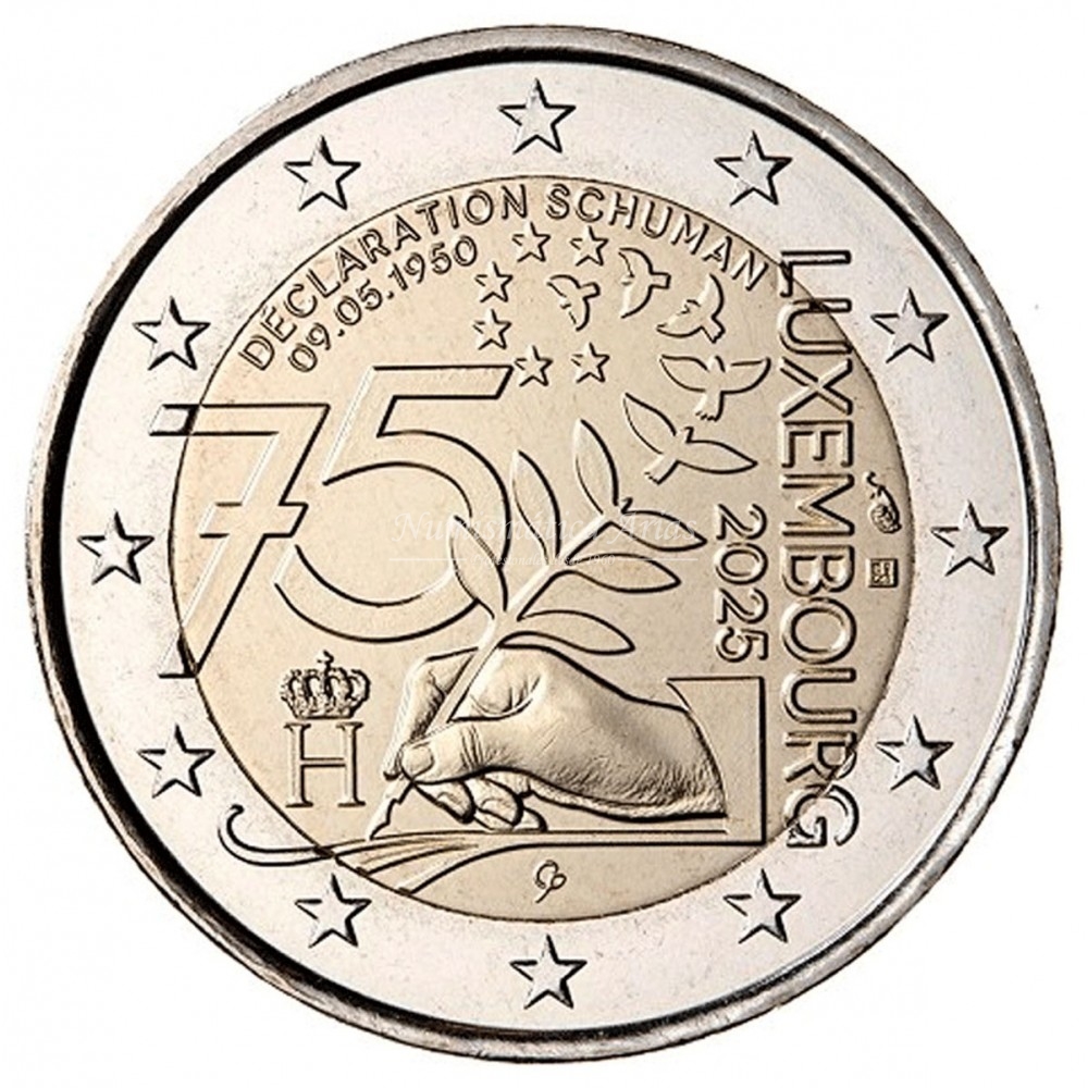 2€ 2025 Luxemburgo - 75º Aniversario de la Declaración Schuman