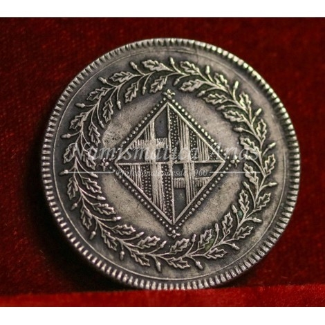 José Napoleón. 5 pesetas. 1810. Barcelona. MBC+