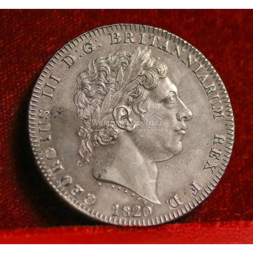 Inglaterra. Jorge III. Corona. 1820. Londres. EBC+