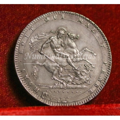 Inglaterra. Jorge III. Corona. 1820. Londres. EBC+