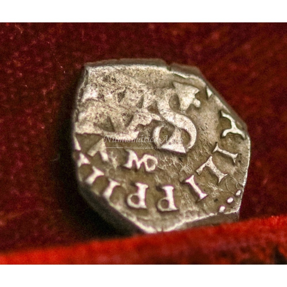 Felipe IV. 1/2 real. N/V. Madrid. Ensayador: A. MBC+